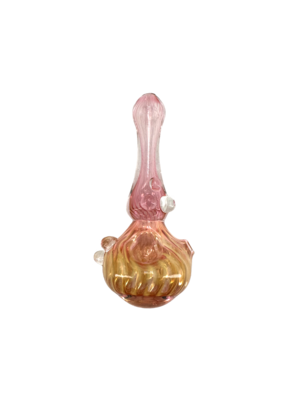 5" DeShields Scalloped Gold Fumed Hand Pipe