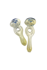4" VEG Silver Fumed Donut and Dicro Cap Hand Pipe