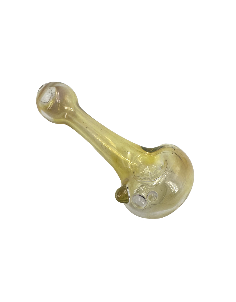 4" Drew Silver Fumed 3 Hole Hand Pipe