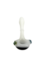 5" Boone White Body Colored Cap Hand Pipe