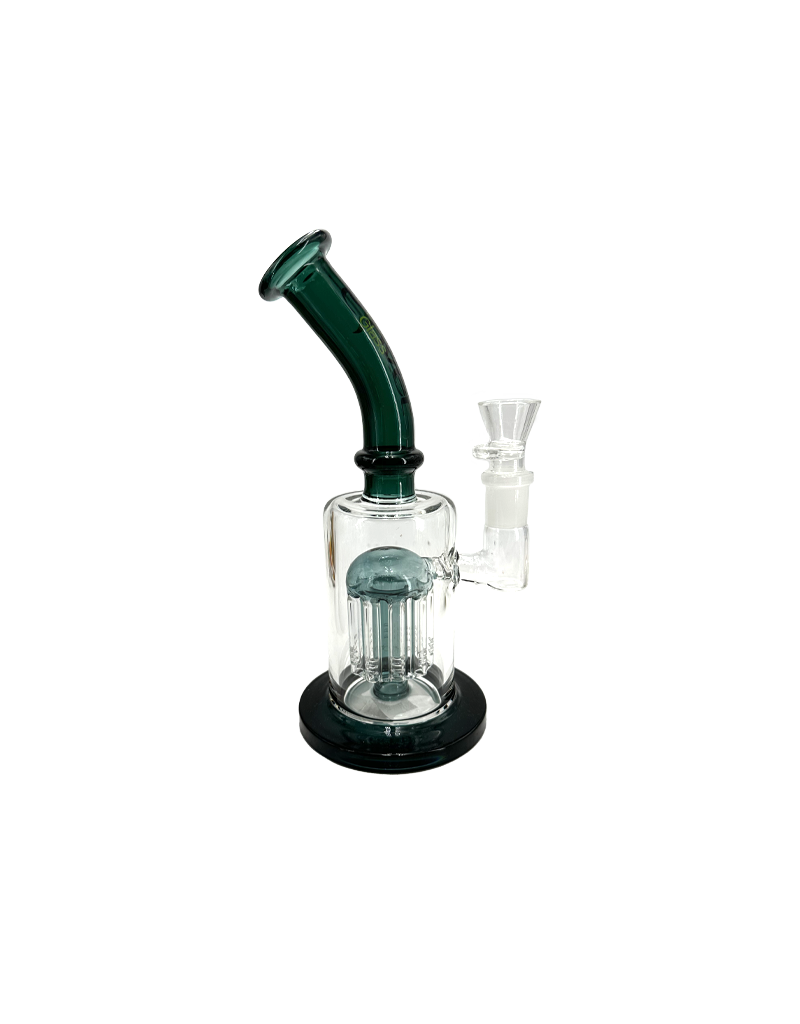 10" Clover Bent Neck 10 Arm Tree Perc Water Pipe