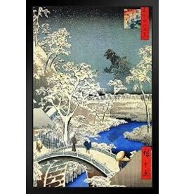 Hiroshige - Drum Bridge Poster 24"x36"