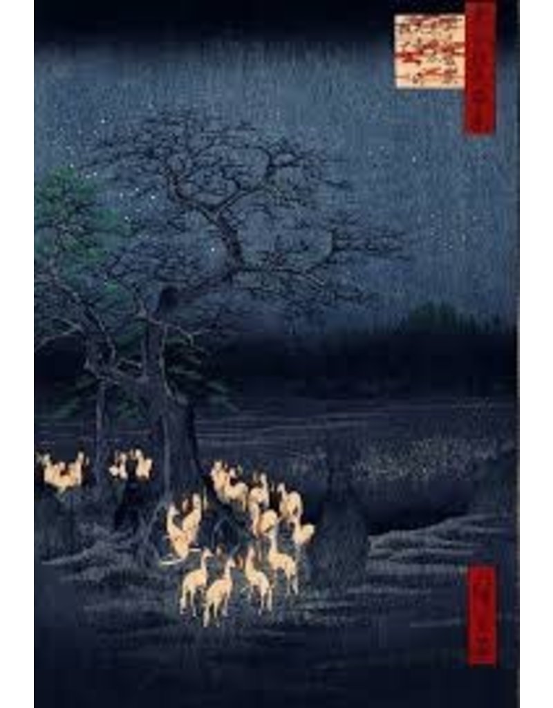 Hiroshige - Foxfire Poster 24"x36"