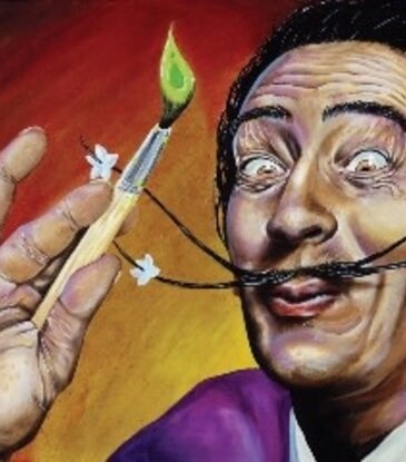 James Danger - Dali Portrait Poster 36"x24"