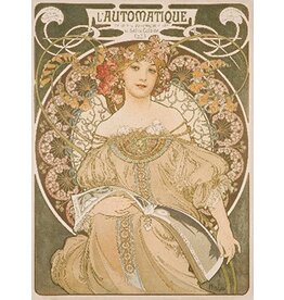 Mucha Reverie Champagne Poster - 24" x 46"