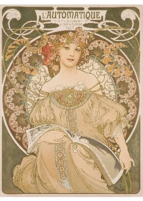 Mucha Reverie Champagne Poster - 24" x 46"