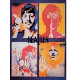 The Beatles - 4 Faces Psychedelic Poster 24"x36"