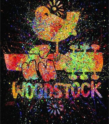 Woodstock - Paint Splatter Poster 24"x36"