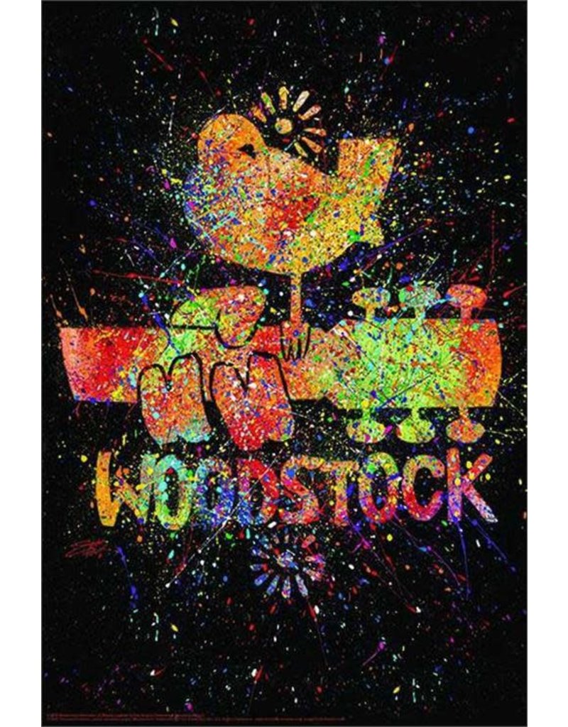 Woodstock - Paint Splatter Poster 24"x36"