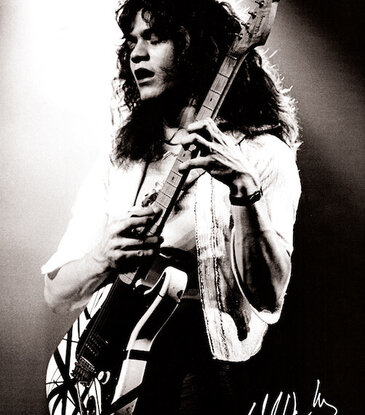 Eddie Van Halen - Black and White Poster 24"x36"
