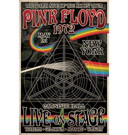 Pink Floyd - Dark Side Carnegie Hall  1972 Poster 24"x36"