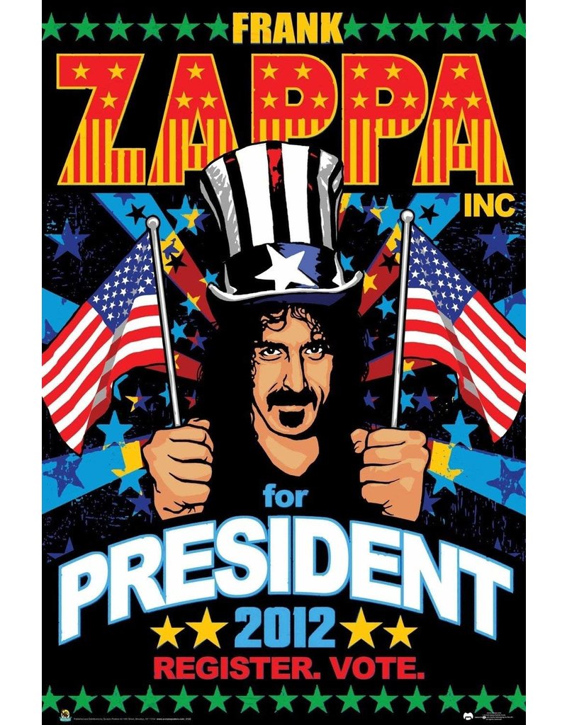 Frank Zappa - For President Poster 24x36"