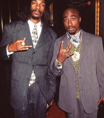 Tupac and Snoop - Suits Poster 24"x36"