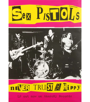 Sex Pistols - Never Trust A Hippy Poster 24"x36"