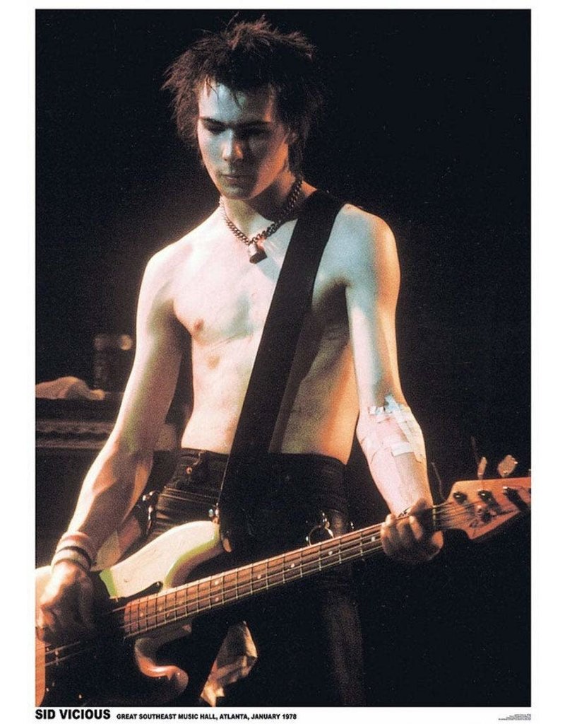 Sex Pistols - Sid Vicious Atlanta 1978 Poster 24"x36"