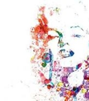 Marilyn Monroe - Paint Splatter Poster 36"x24"