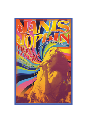 Janis Joplin - Avalon Ballroom 1967 Concert Poster 24" x 36"