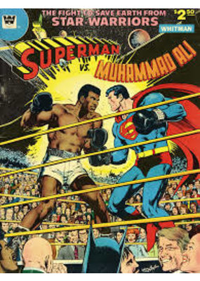 Superman vs Muhammad Ali Comic Boxing Poster 24" x 36"