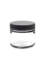 2oz. Plastic Top Glass Jar