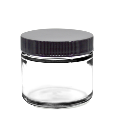 2oz. Plastic Top Glass Jar