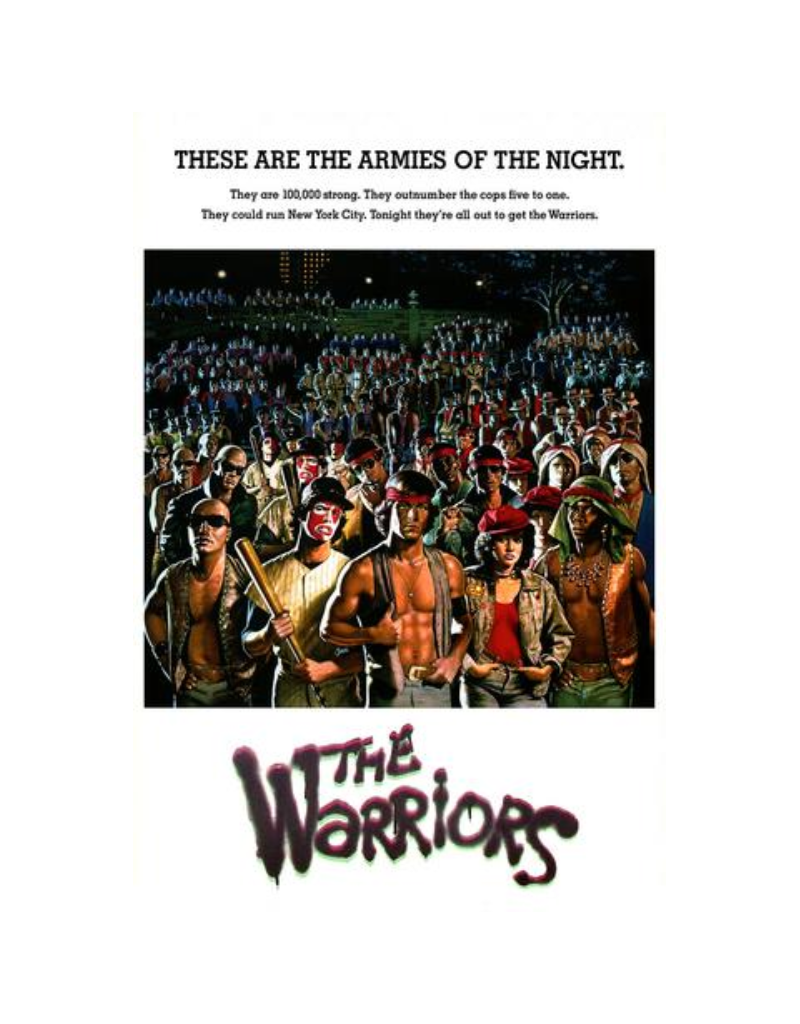 The Warriors - Gangs Poster 24" x 36"