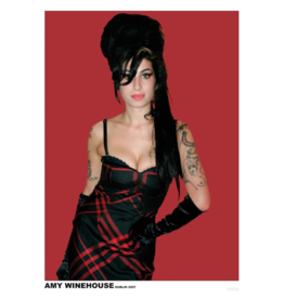Amy Winehouse - Red Poster 24 x 36"
