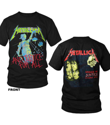 Metallica - ...And Justice For All Green Logo T-Shirt