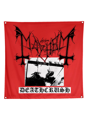 Mayhem Deathcrush Cloth Flag 48"x48"