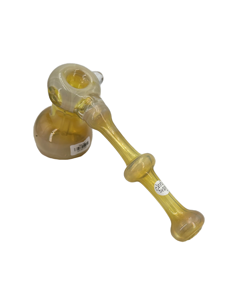 7" Chris Drags Silver Fumed Hammer Bubbler