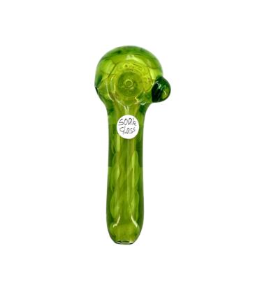 Soak Glass 4" Soak Glass Inside Out Lime Juice Hand Pipe