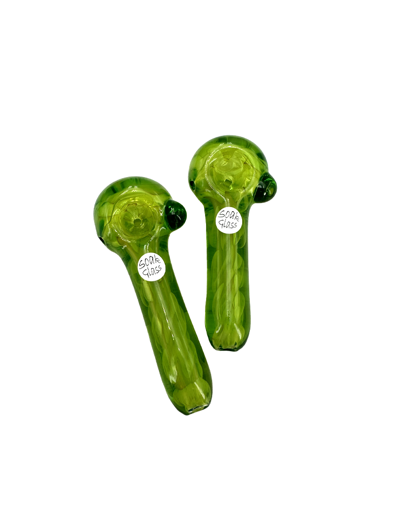 4" Soak Glass Inside Out Lime Juice Hand Pipe