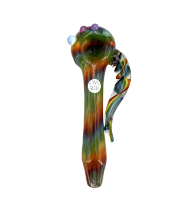 6" G Wiz Rainbow String in Rake with Rainbow Twist Horn Hand Pipe
