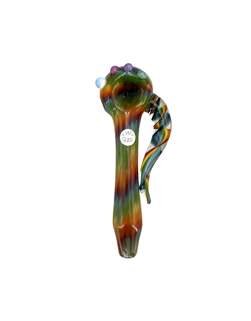 6" G Wiz Rainbow String in Rake with Rainbow Twist Horn Hand Pipe