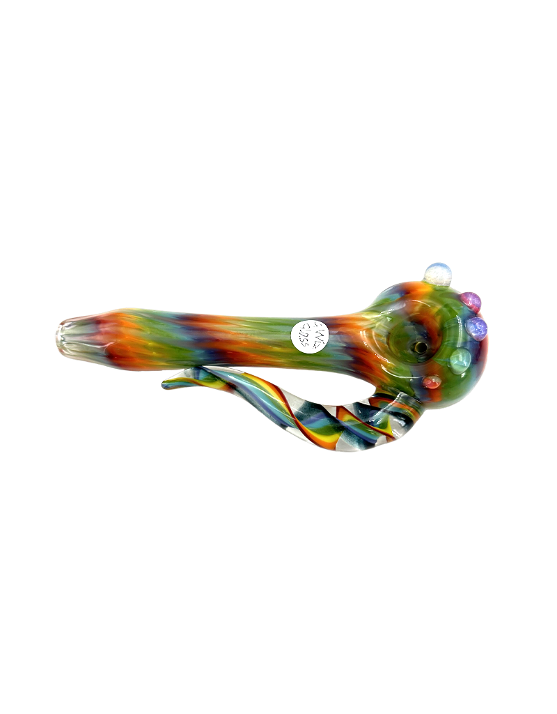 6" G Wiz Rainbow String in Rake with Rainbow Twist Horn Hand Pipe