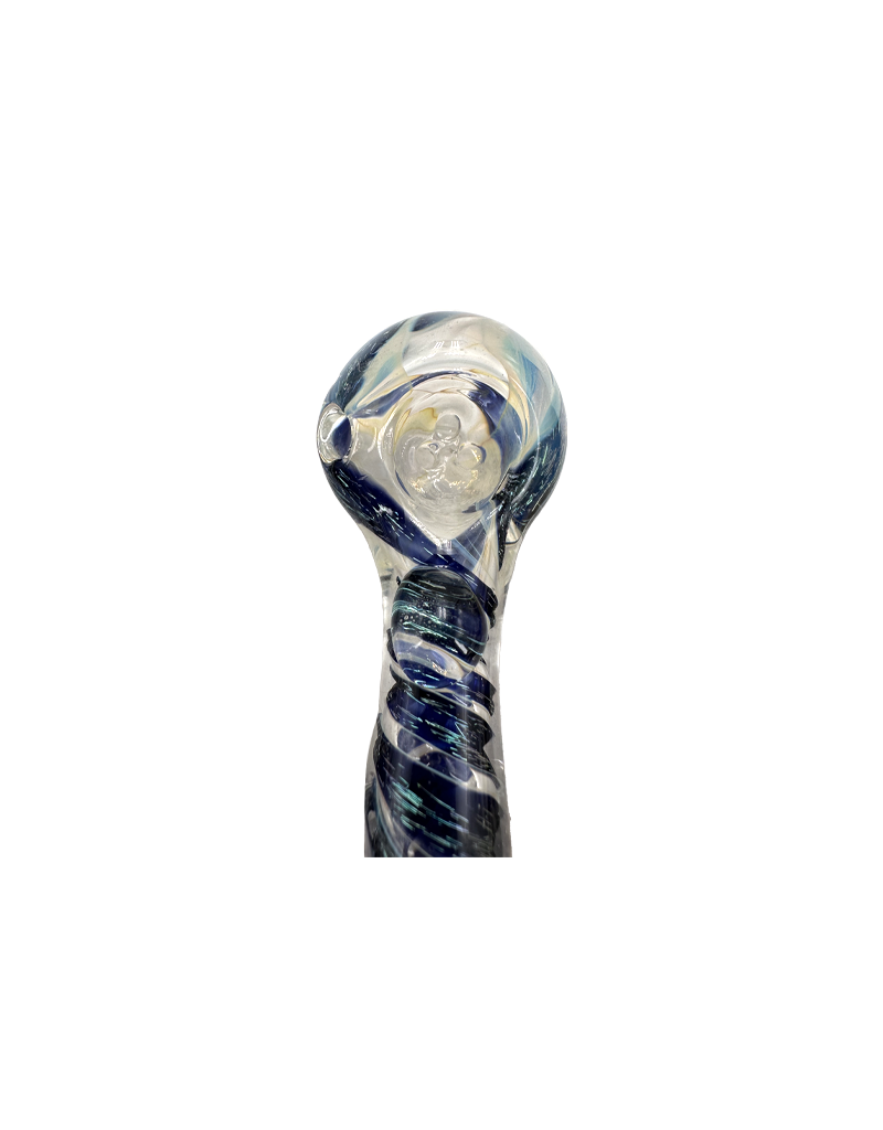 3.5" Kitchen Fumed Dichro Twist 3 Hole Hand Pipe