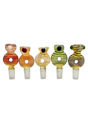 14mm Kitchen Wrapped and Fumed Donut Water Pipe Bowl