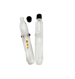 8" Kitchen Glass Combination Alcohol Flask and Steamroller
