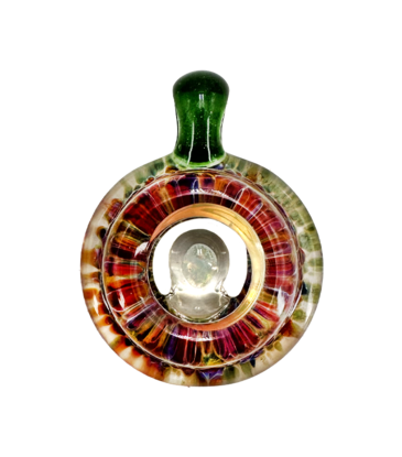 Round Opal Window Pendant Amber