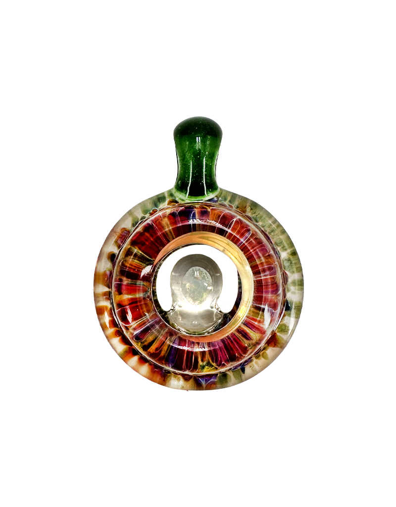 Round Opal Window Pendant Amber