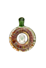 Round Opal Window Pendant Amber