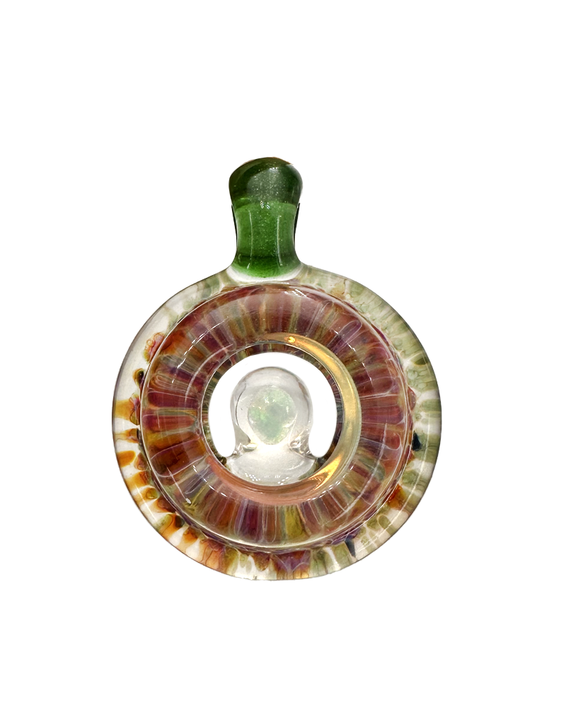 Round Opal Window Pendant Amber