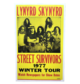 Lynyrd Skynyrd - Street Survivor 1977 Concert Print