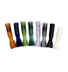 2.5" Kitchen Color Rod Flat Mouth Piece Glass Bat