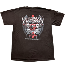 Mushroom Metal Logo T-Shirt Brown