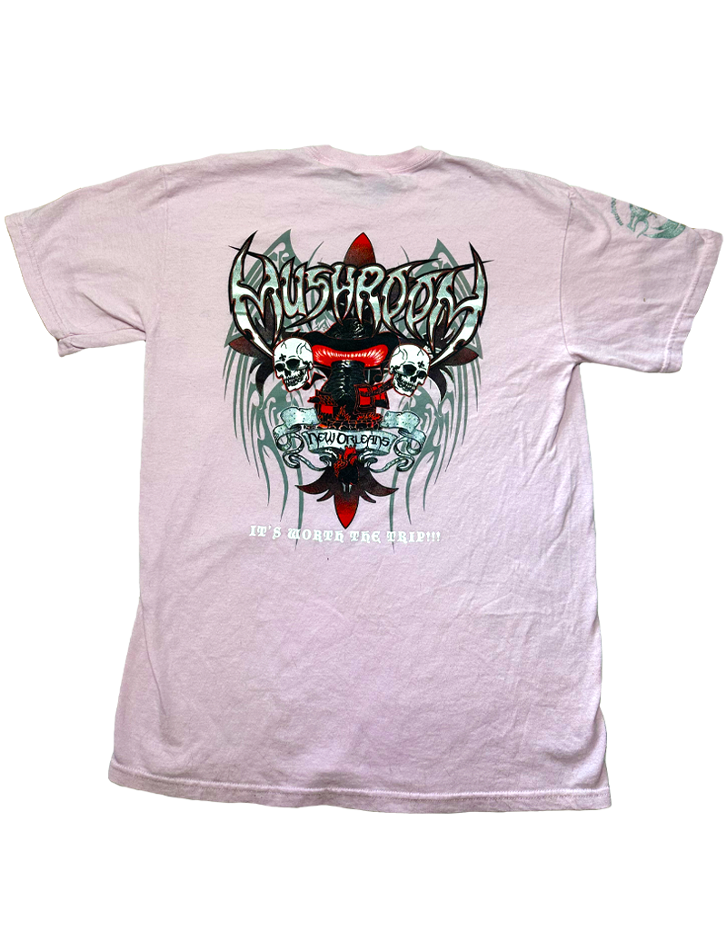 Mushroom Metal Logo Ultra Cotton T-Shirt Pink