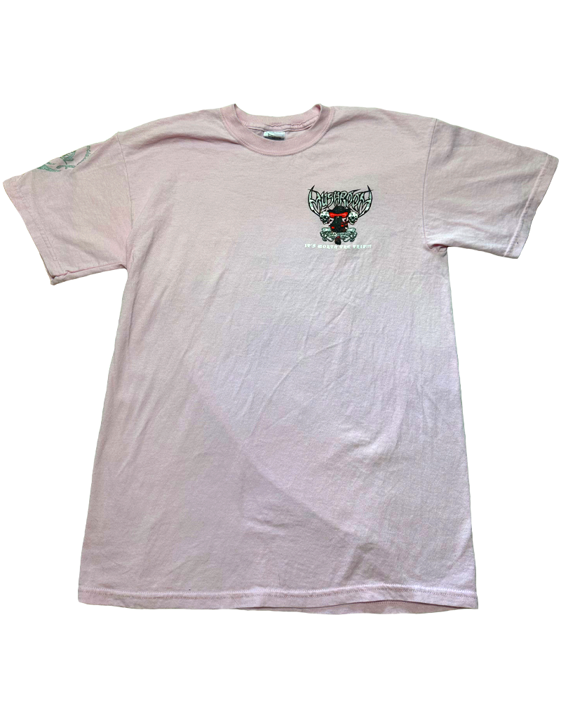 Mushroom Metal Logo Ultra Cotton T-Shirt Pink