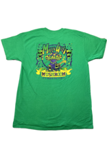 Mushroom Mardi Gras Ultra Cotton T-Shirt Green