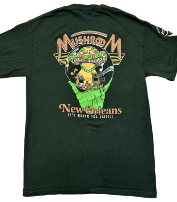 Mushroom Mushroom Hand Of Peace Ultra Cotton T-Shirt Forest Green