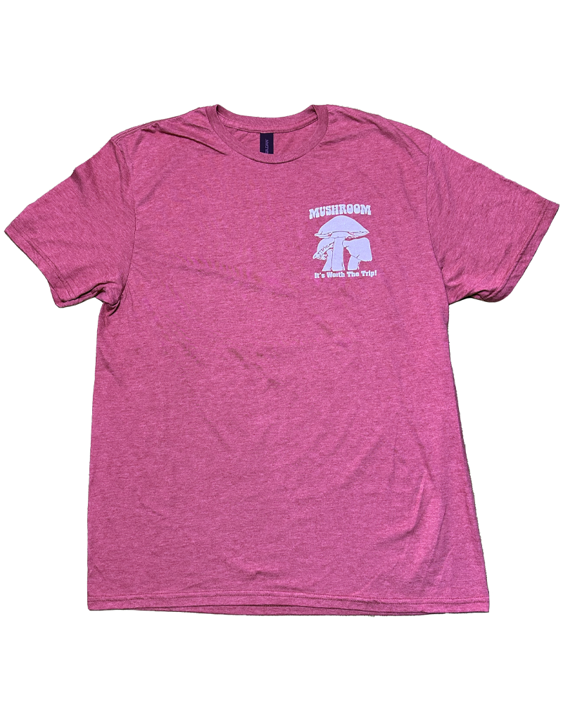 Mushroom Classic Logo Soft Style T-Shirt Heather Berry