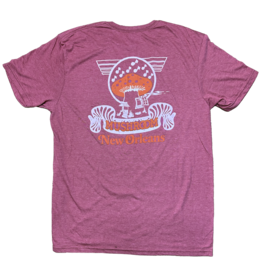 Mushroom Classic Logo Soft Style T-Shirt Heather Berry